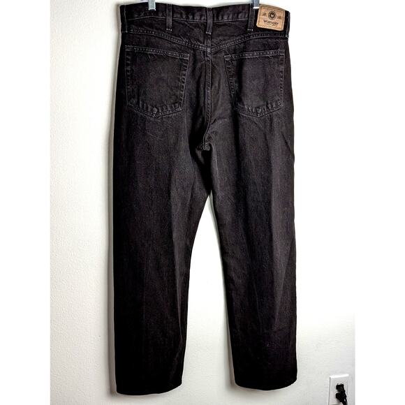 Wrangler Mens Black Jeans Premimum Quality W34 Inseam 32"Hem width 18"GUC - Picture 8 of 8